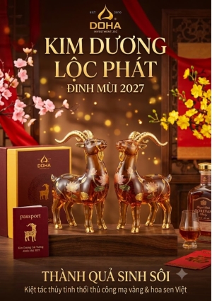 Linh vật dê Kim Dương Lộc Phát