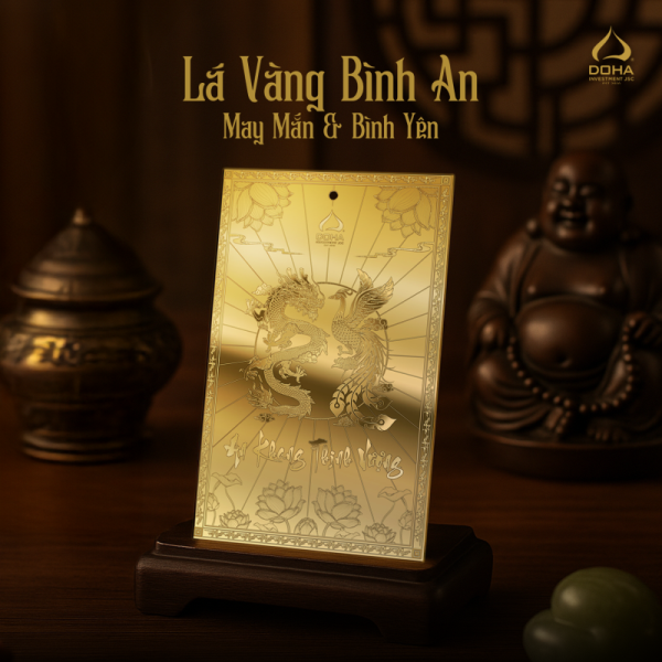 Lá Vàng Bình An - Biểu tượng phong thủy mang lại may mắn, bình an