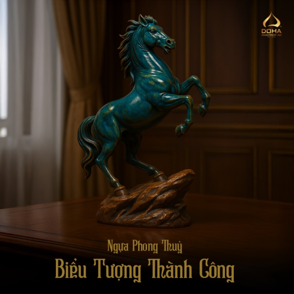 Tại sao doanh nhân thành đạt thường trưng bày tượng ngựa?