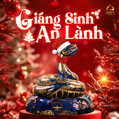 🎄 Rắn Thần DOHA Bích Tỵ Hoàng Kim - Giáng Sinh Rực Rỡ, Tài Lộc Tràn Đầy! 🎄